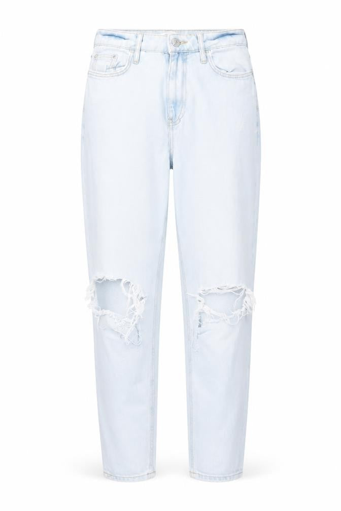 River Island Womens Blue Cotton Tapered Jeans Size 8 L27 in Regular Button