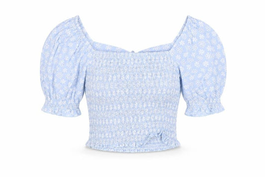 Womens UK Size S CIDER Blue Polyester Blouse