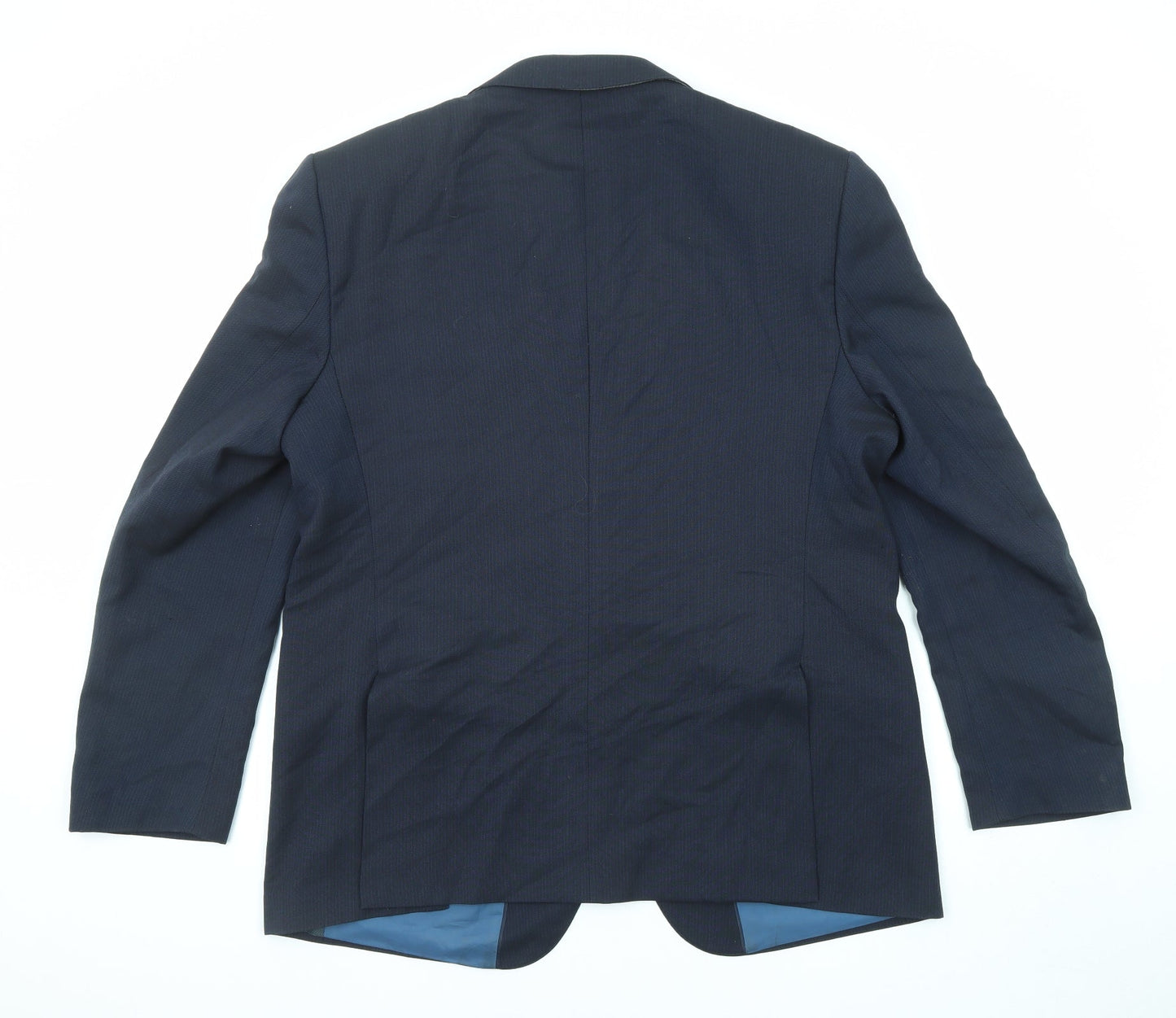 Marks and Spencer Mens Blue Polyester Jacket Suit Jacket Size 44 Regular