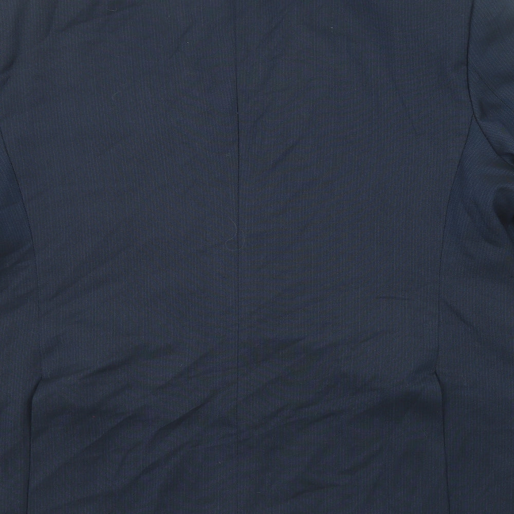 Marks and Spencer Mens Blue Polyester Jacket Suit Jacket Size 44 Regular