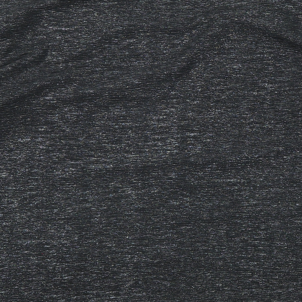 BASSINI Womens Black Polyester Basic Blouse Size 22 Scoop Neck - Two in One Metallic