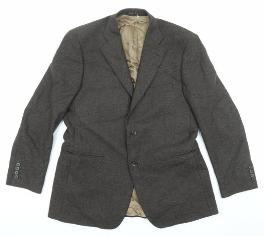 Marks and Spencer Mens Brown Wool Jacket Suit Jacket Size 40 Regular