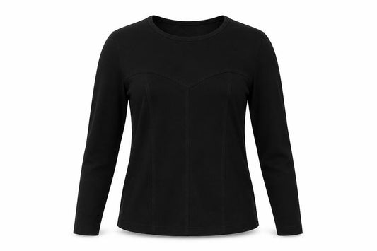 Womens UK Size M Adele Palmer Black Polyester T-Shirt