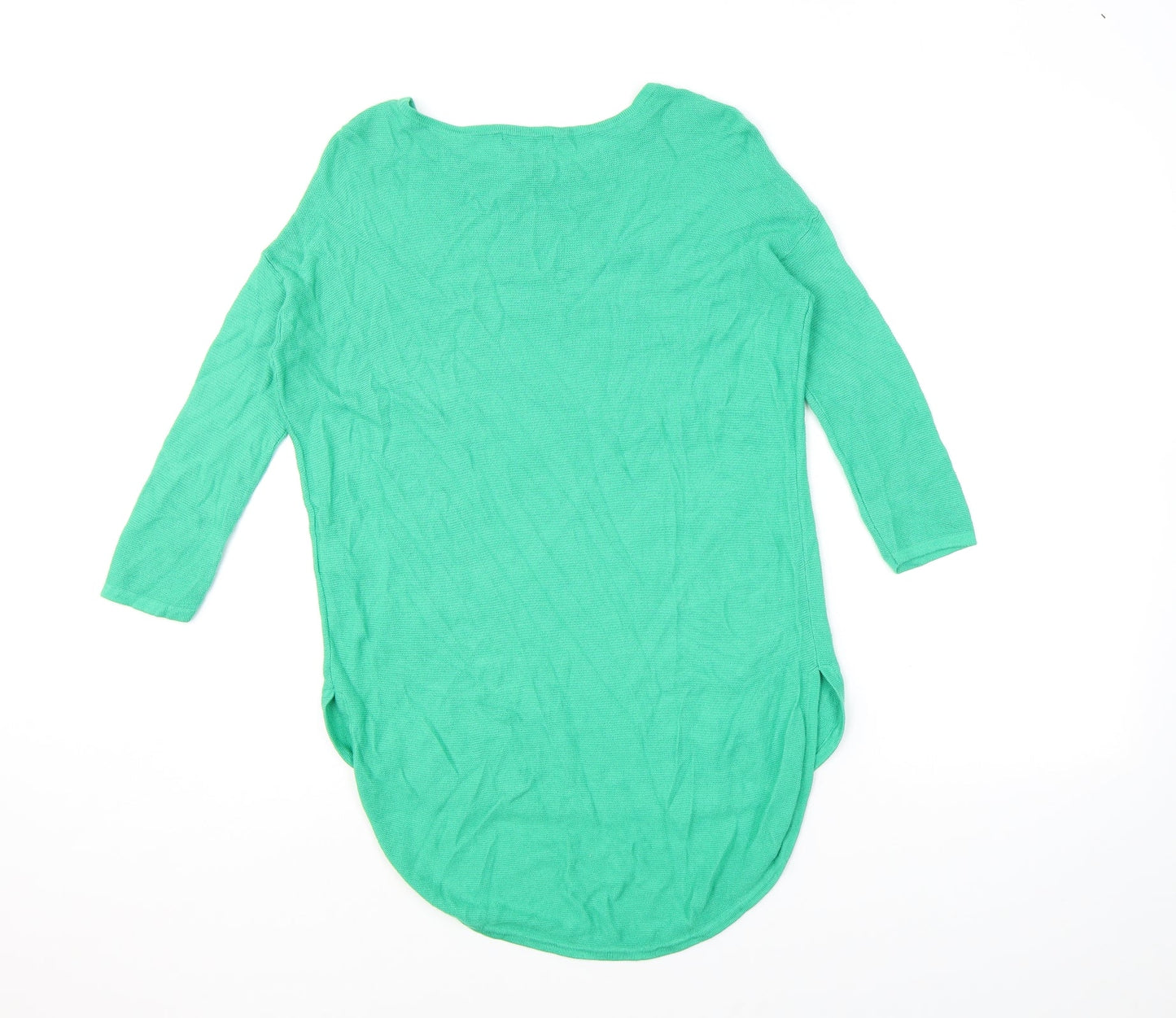 Phase Eight Womens Green Crew Neck Viscose Pullover Jumper Size XS