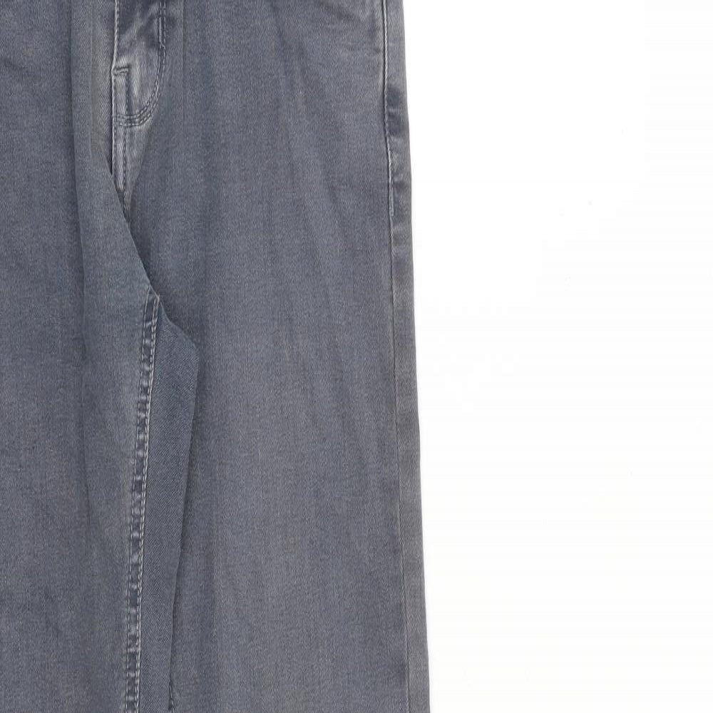 King Kouture Womens Grey Cotton Skinny Jeans Size 28 in L32 in Slim Zip