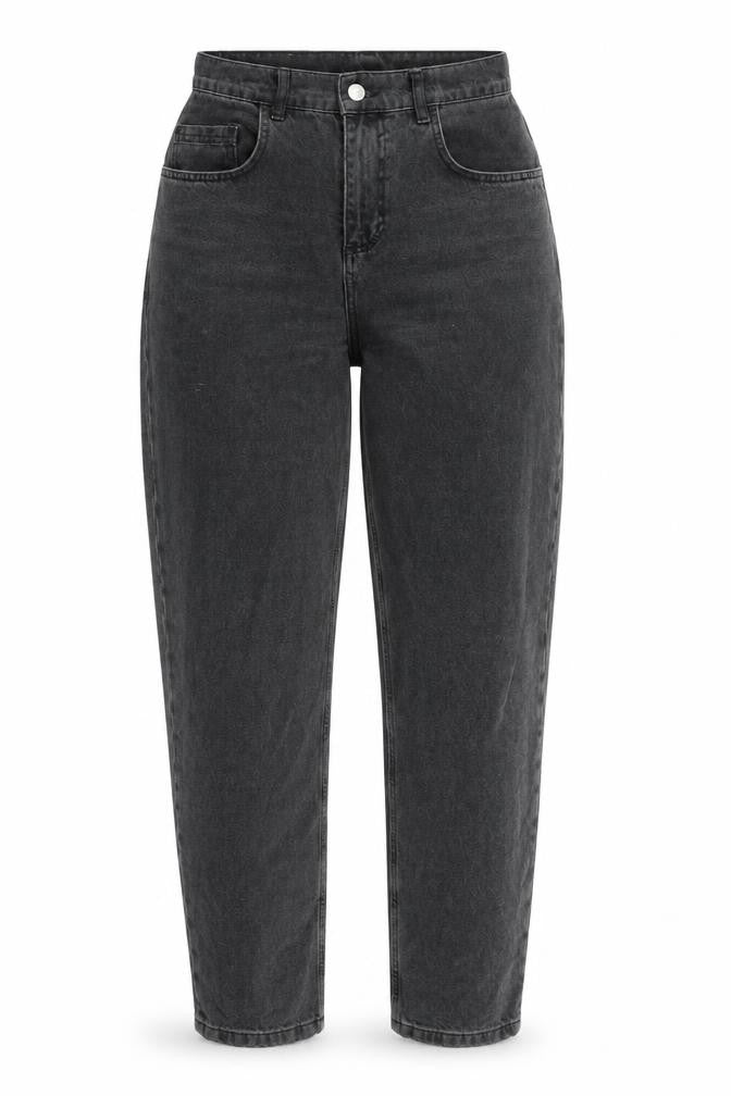 Reclaimed Vintage Womens Grey Cotton Mom Jeans Size 28 in L30 in Regular Zip