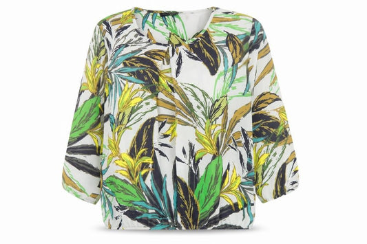 Womens UK Size 10 Betty Barclay Green Polyester Blouse
