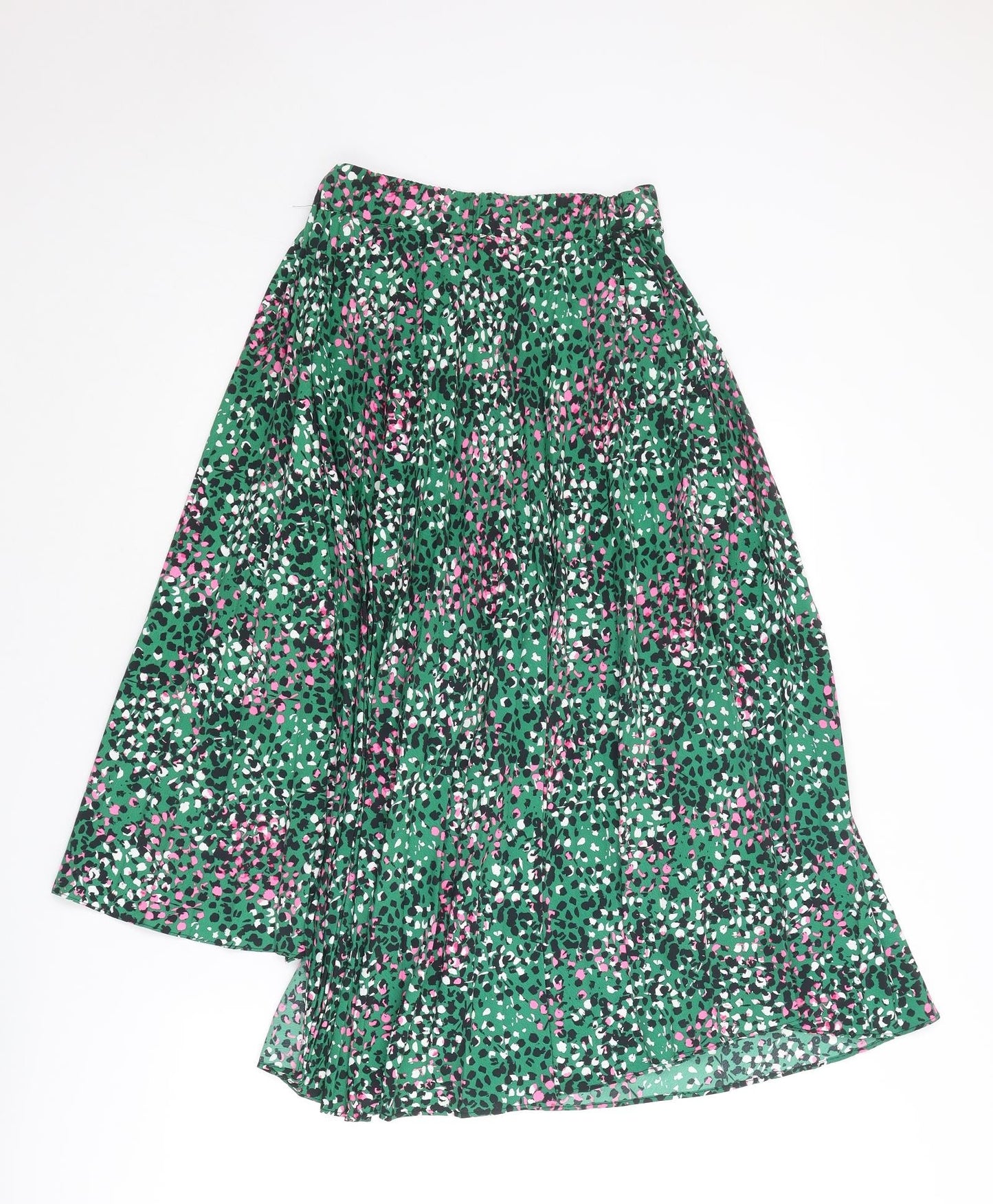 Topshop Womens Multicoloured Geometric Polyester Swing Skirt Size 6