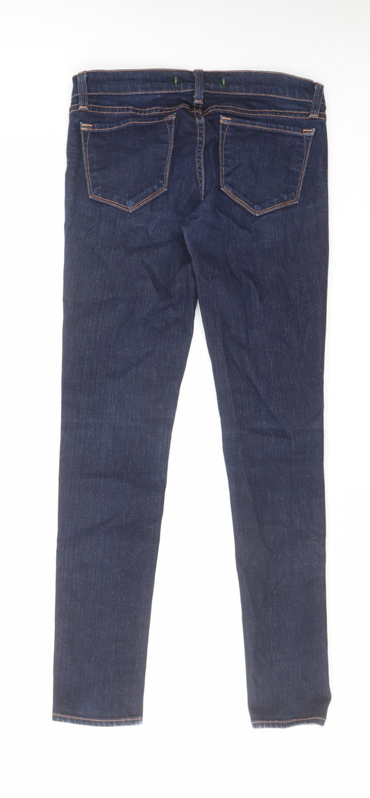 J.BRAND Womens Blue Cotton Skinny Jeans Size 26 in L28 in Regular Zip