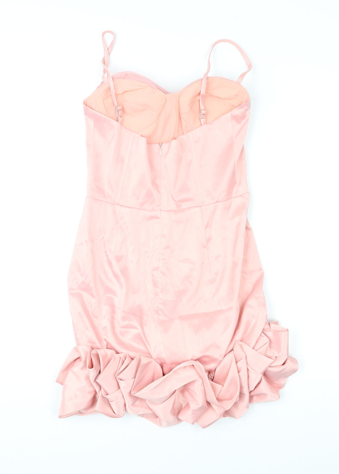 Mew Mews Womens Pink Polyester Mini Size S Sweetheart Zip