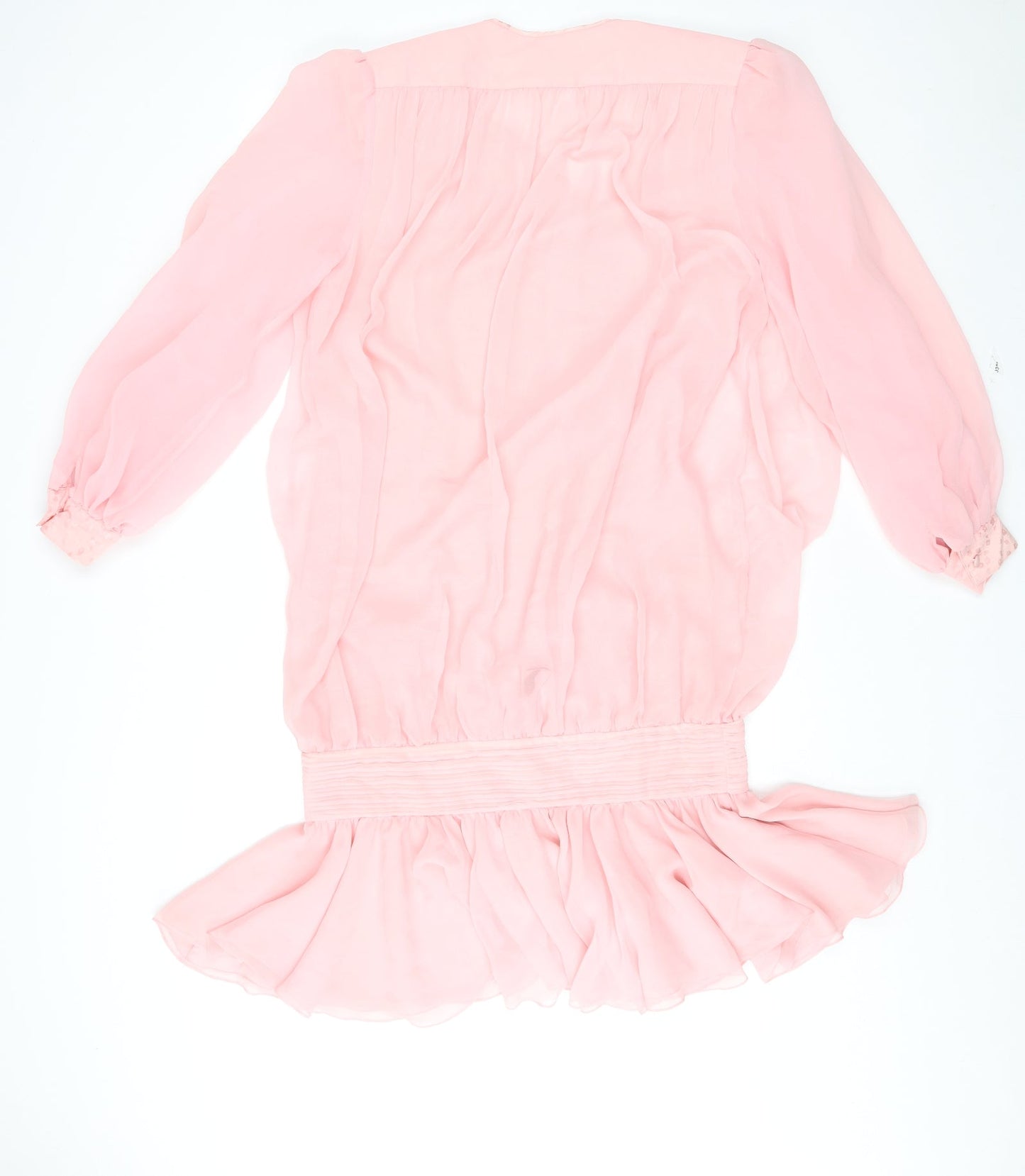Centente Womens Pink Polyester Mermaid Size 10 V-Neck Pullover