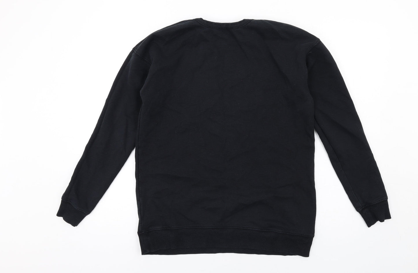 ASOS Womens Black Cotton Pullover Sweatshirt Size 10 Pullover
