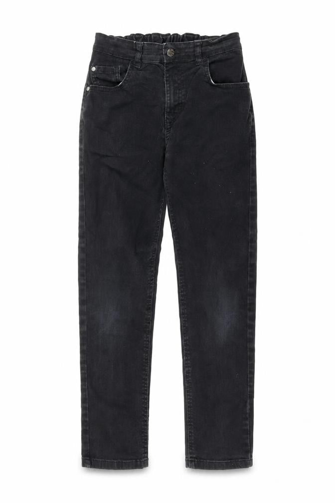 George Girls Black Cotton Skinny Jeans Size 11 Years L24 in Regular Zip