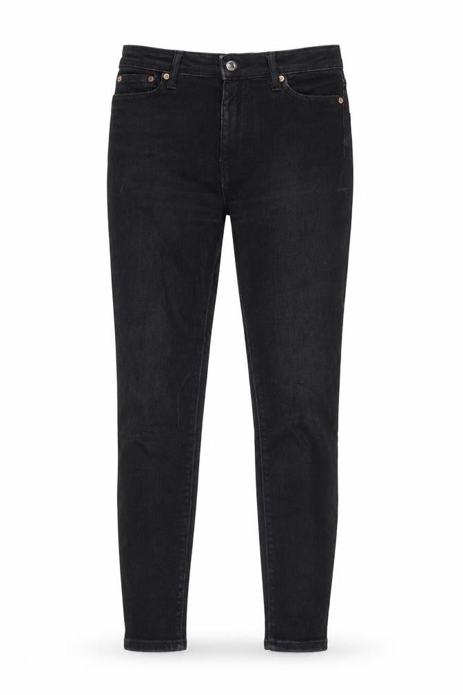 Zara Womens Black Cotton Skinny Jeans Size 10 L25.5 in Regular Zip