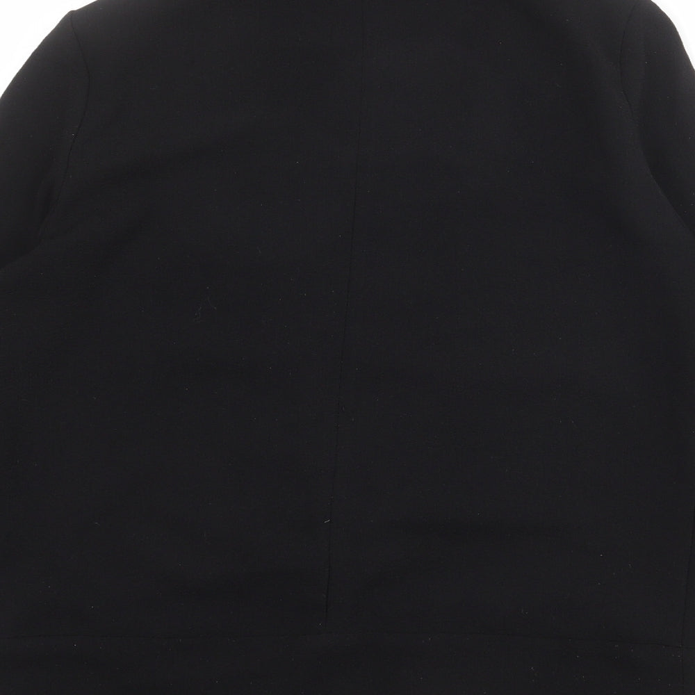 NEXT Womens Black Polyester Jacket Blazer Size 10