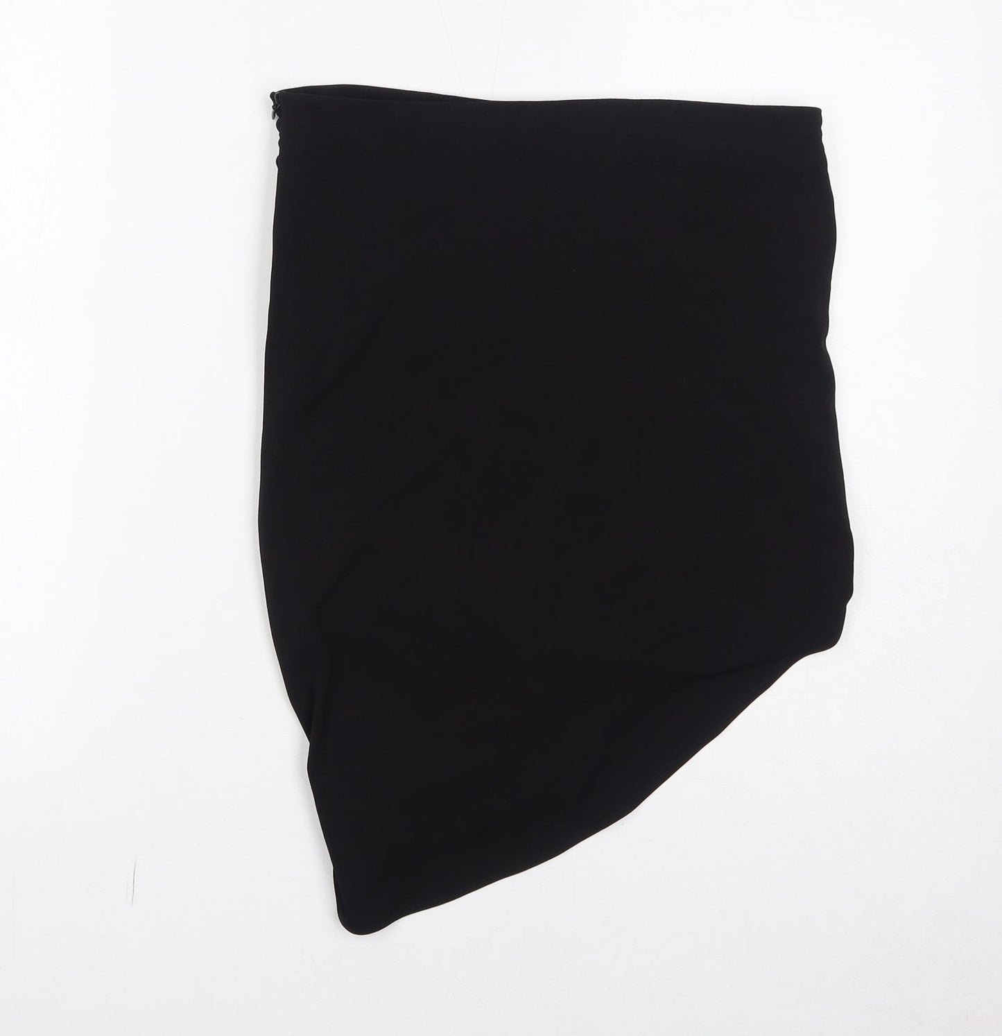 Zara Womens Black Polyester Bandage Skirt Size M Zip