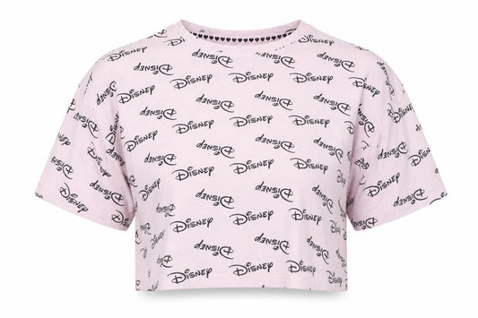 Womens UK Size 14 Disney Pink 100% Cotton T-Shirt