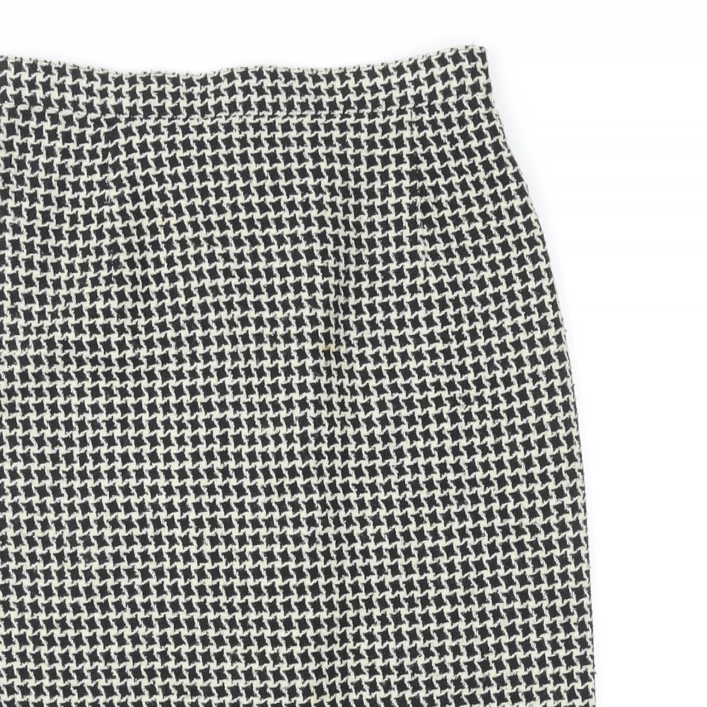 Planet Womens Multicoloured Geometric Acrylic Straight & Pencil Skirt Size 10 Zip