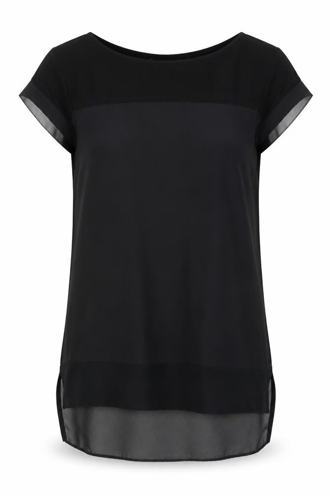 Womens UK Size XS French Connection Black Polyester Blouse