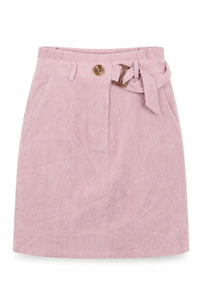 QED London Womens Pink Polyester A-Line Skirt Size 8 Zip