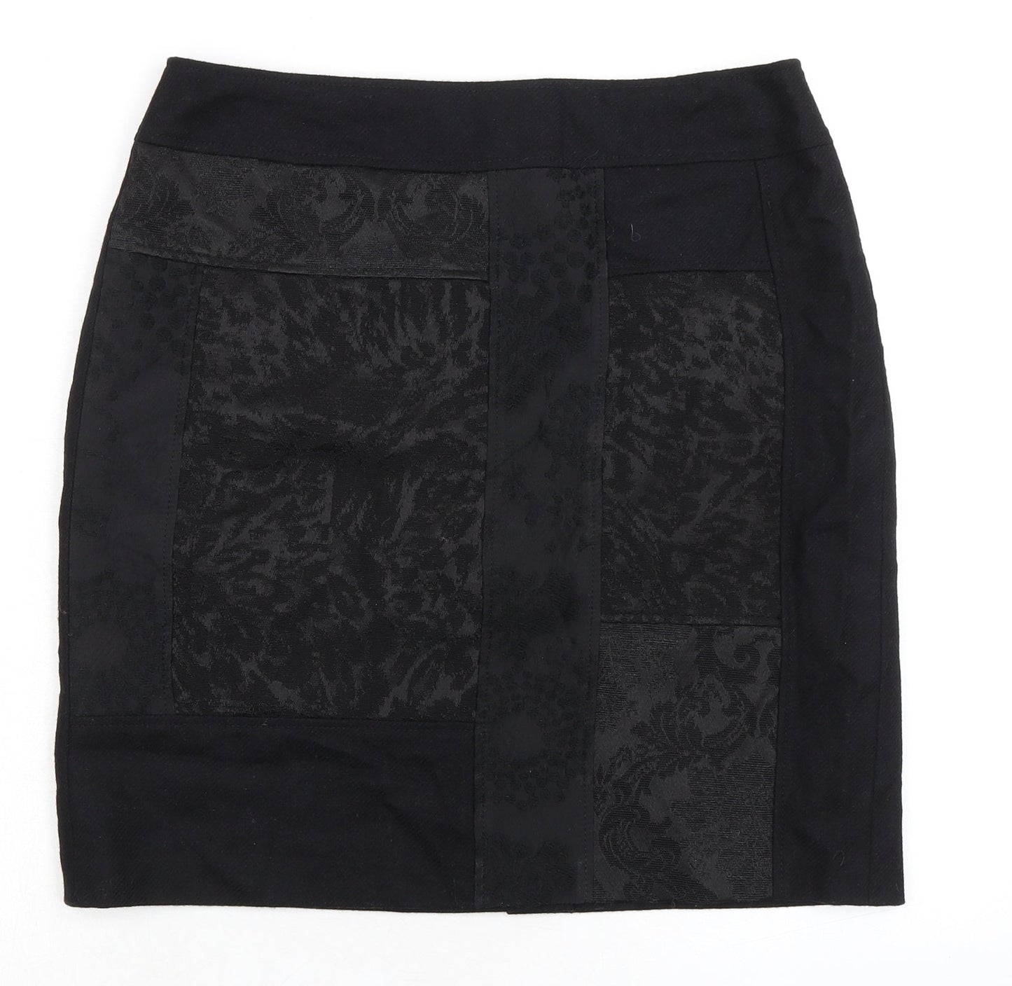 Gerry Weber Womens Black Polyester A-Line Skirt Size 32 in Zip