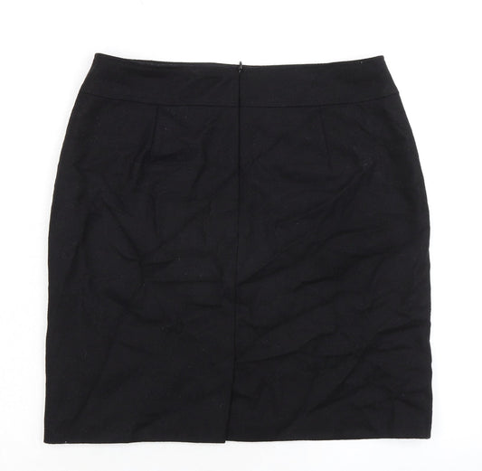 Gerry Weber Womens Black Polyester A-Line Skirt Size 32 in Zip