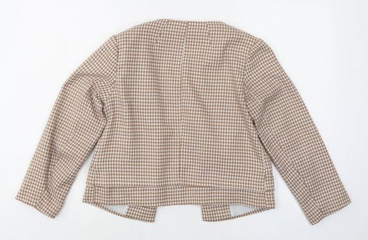 Dorothy Perkins Womens Beige Geometric Jacket Size 8