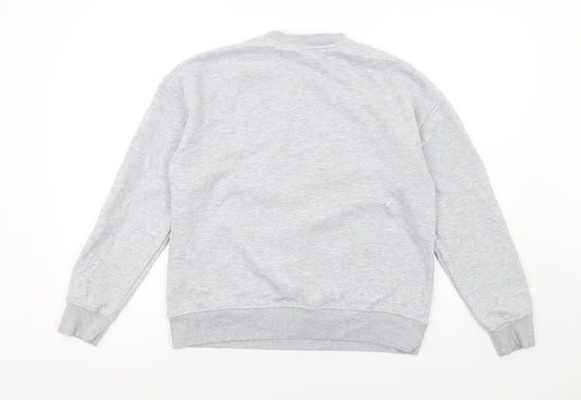 Disney Womens Grey Cotton Pullover Sweatshirt Size XS Pullover - Mickey Minnie Mouse