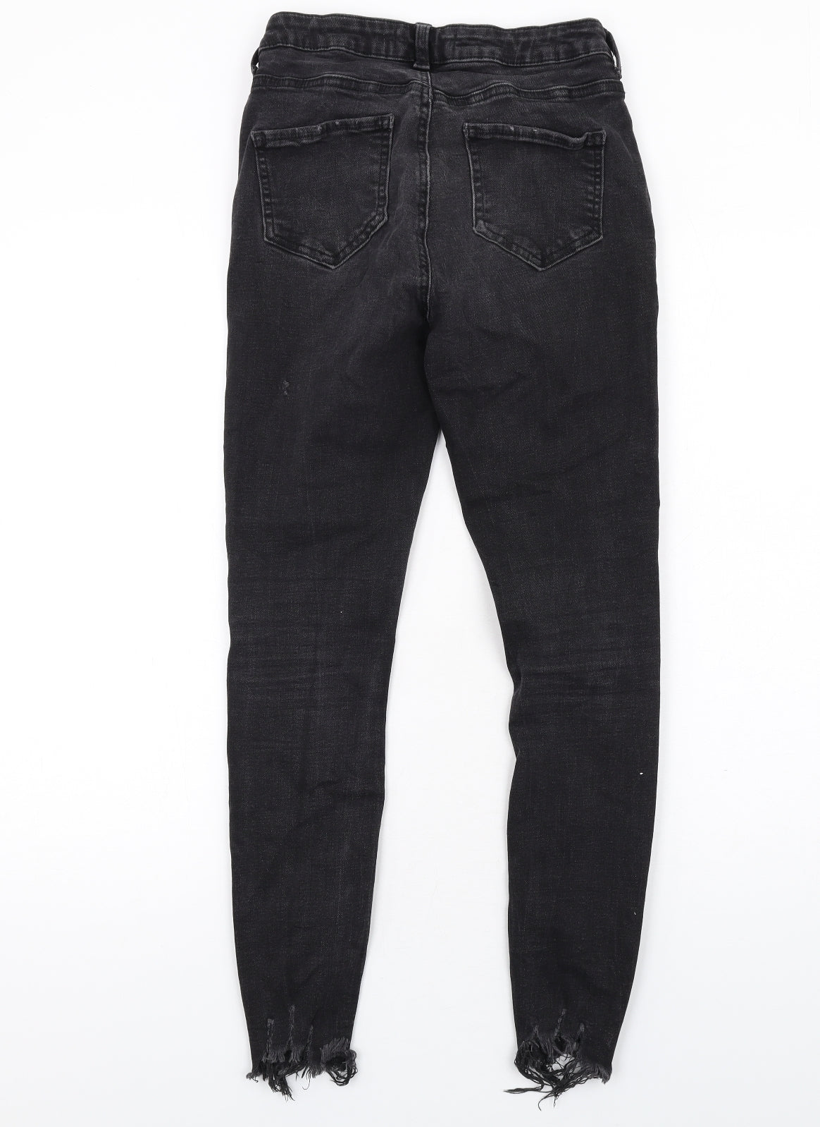 Denim & Co. Womens Black Cotton Skinny Jeans Size 10 L27 in Regular Zip