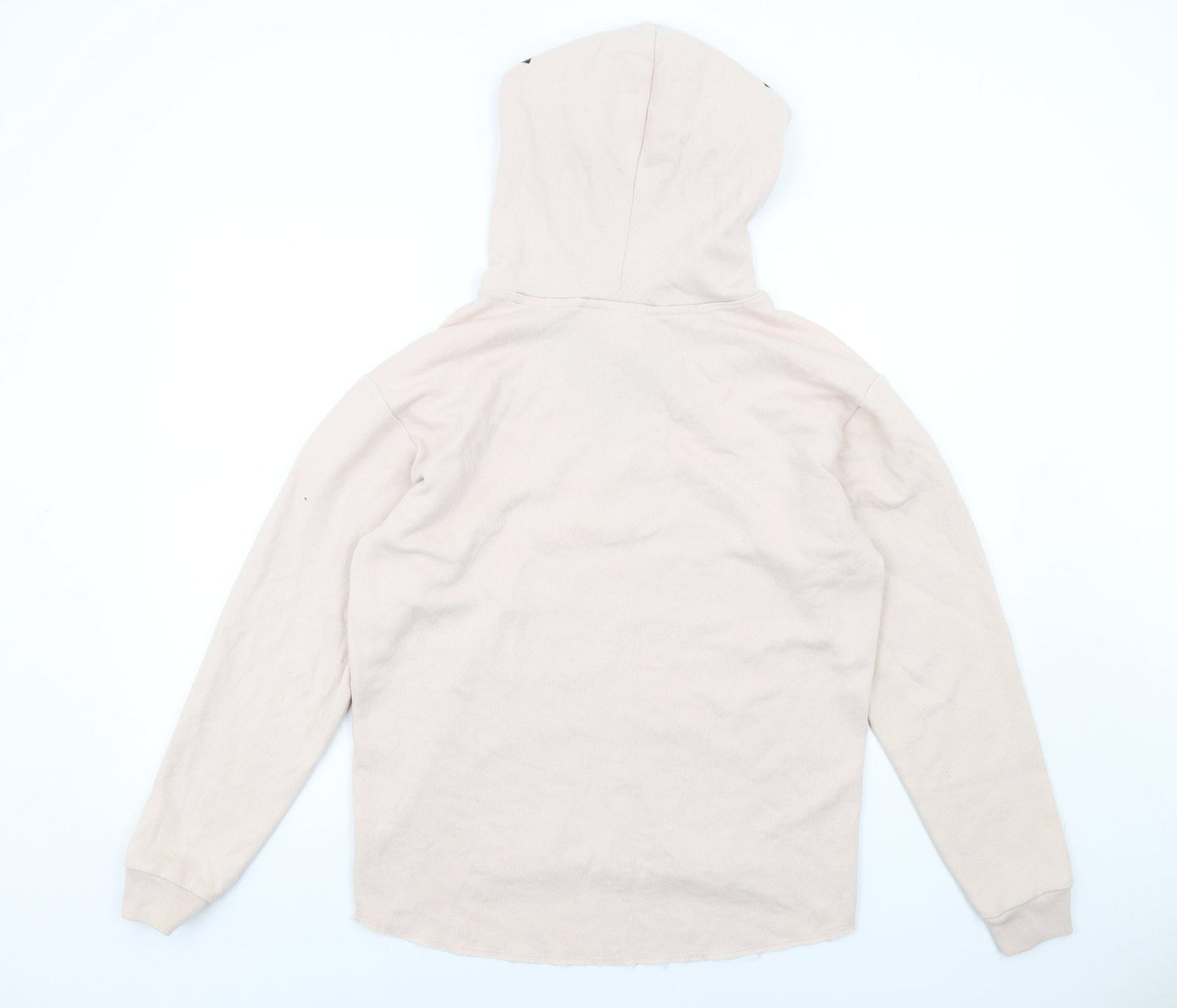 PINK Womens Pink Cotton Pullover Hoodie Size XS Pullover
