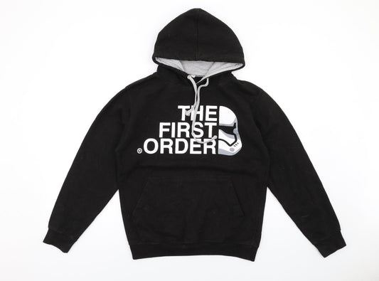 Star Wars Mens Black Cotton Pullover Hoodie Size S - The first order