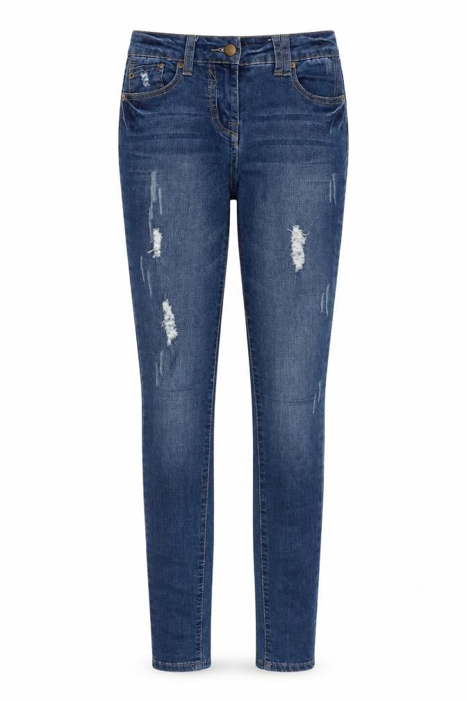 G21 Womens Blue Cotton Skinny Jeans Size 8 L35 in Slim Zip