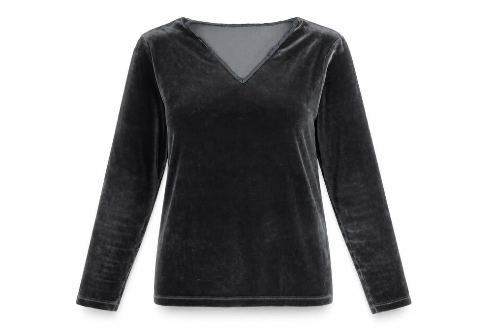 Womens UK Size S DolceDolce Grey Polyester T-Shirt