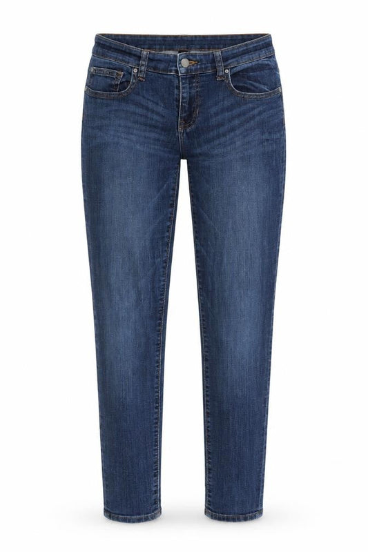 Gap Womens Blue Cotton Straight Jeans Size 32 in L30 in Slim Zip