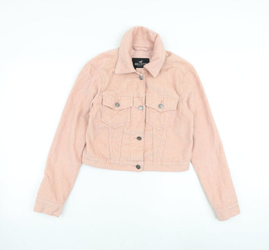 Hollister Womens Pink Jacket Size XS Button