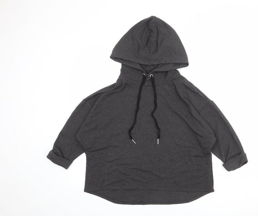 John Lewis Womens Grey Polyester Pullover Hoodie Size S Pullover