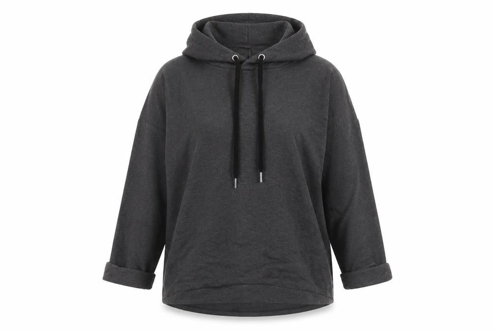 John Lewis Womens Grey Polyester Pullover Hoodie Size S Pullover