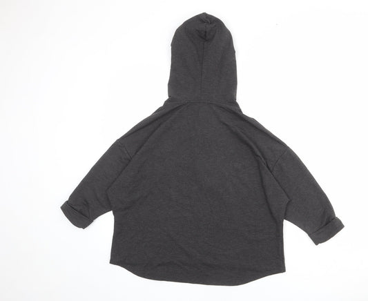 John Lewis Womens Grey Polyester Pullover Hoodie Size S Pullover