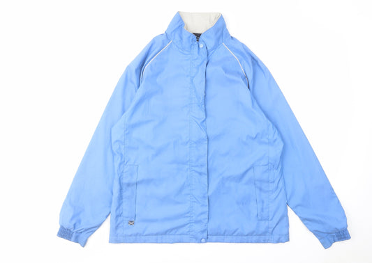 Sunderland Mens Blue Windbreaker Coat Size L Zip
