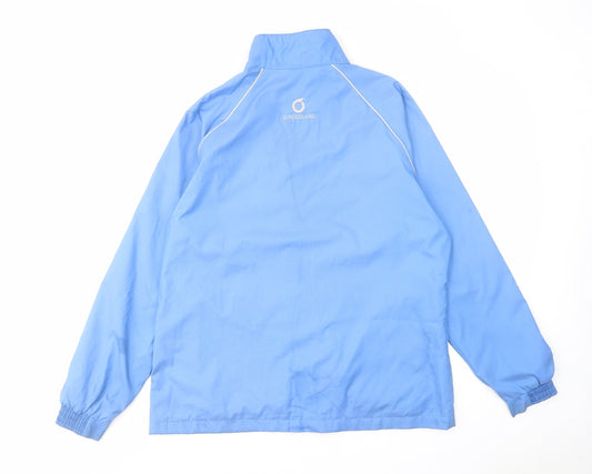Sunderland Mens Blue Windbreaker Coat Size L Zip