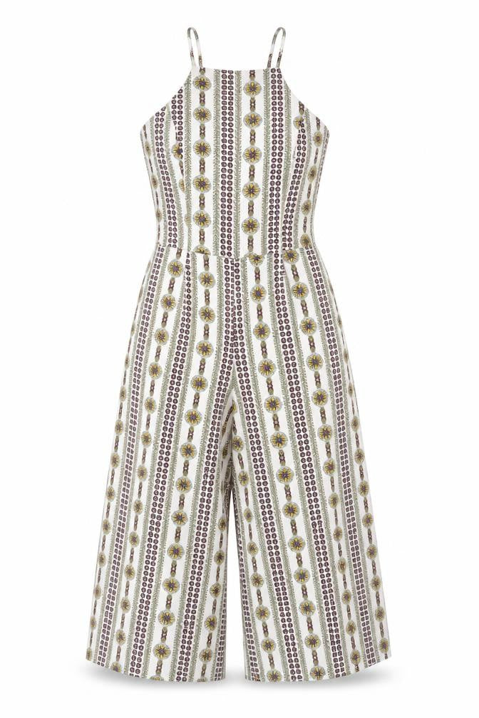 Glamorous Womens Multicoloured Geometric Polyester Jumpsuit One-Piece Size 6 L25 in Zip