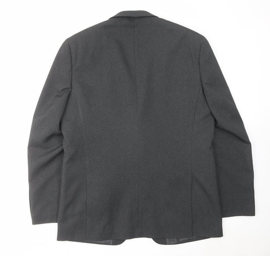 Greenwoods Mens Grey Polyester Jacket Suit Jacket Size 44 Regular
