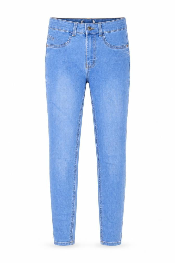 Denim & Co. Womens Blue Cotton Skinny Jeans Size 8 L27 in Regular Zip