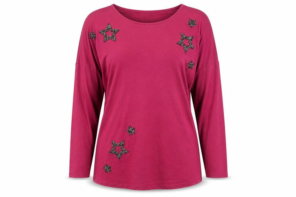 Womens UK Size 8 Khost Purple Viscose T-Shirt