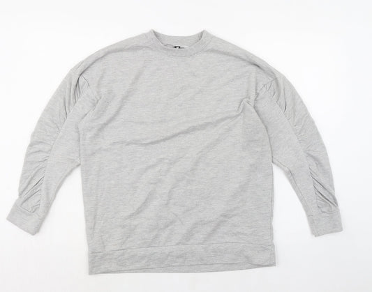 Influence Womens Grey Cotton Pullover Sweatshirt Size 12 Pullover