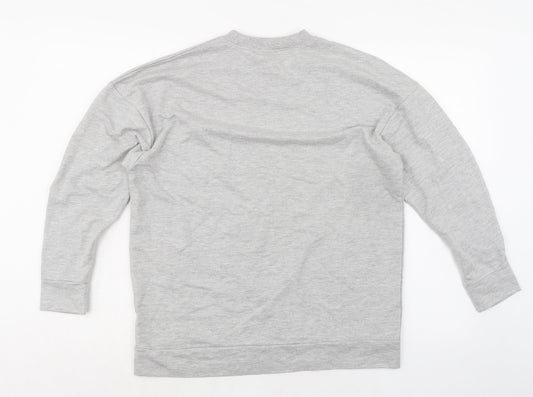 Influence Womens Grey Cotton Pullover Sweatshirt Size 12 Pullover