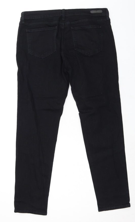 Mavi Jeans Womens Black Cotton Skinny Jeans Size 36 in L31 in Regular Zip