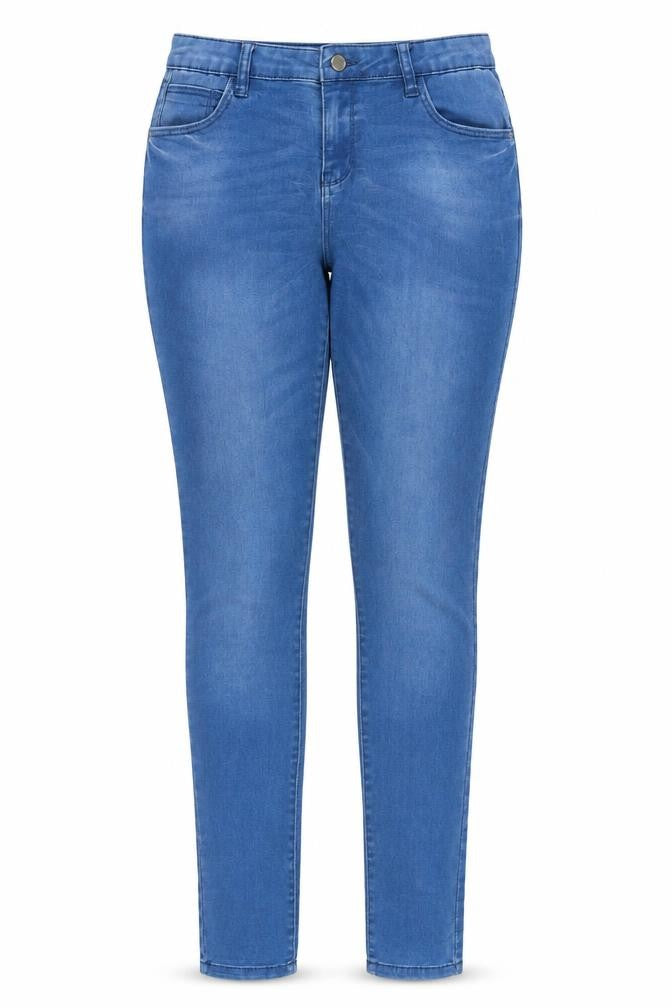 Denim & Co. Womens Blue Cotton Skinny Jeans Size 12 L34 in Regular Zip