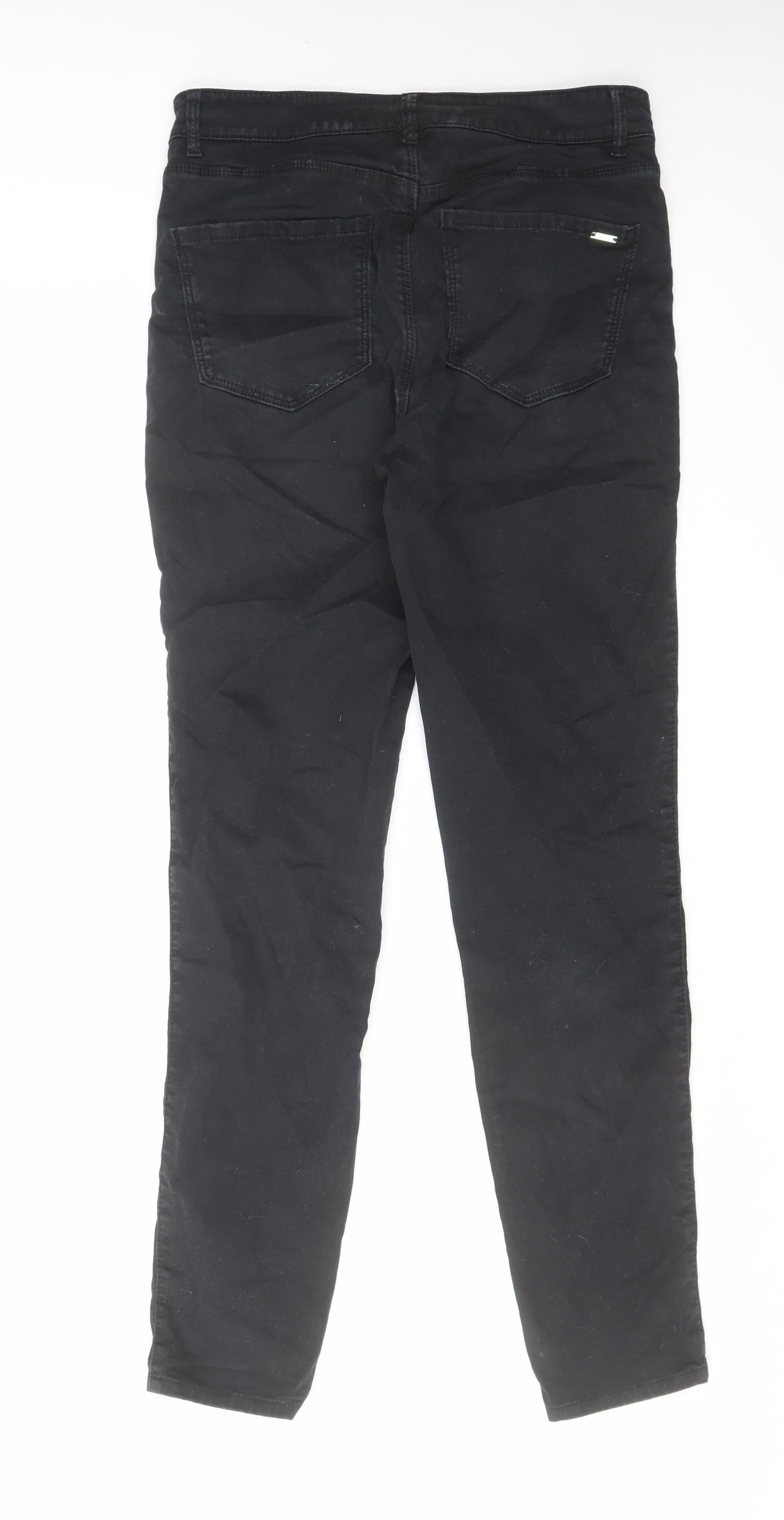 Mossimo Womens Black Cotton Skinny Jeans Size 10 L29 in Regular Zip