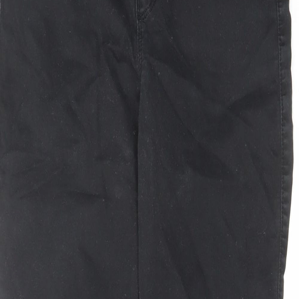 Mossimo Womens Black Cotton Skinny Jeans Size 10 L29 in Regular Zip